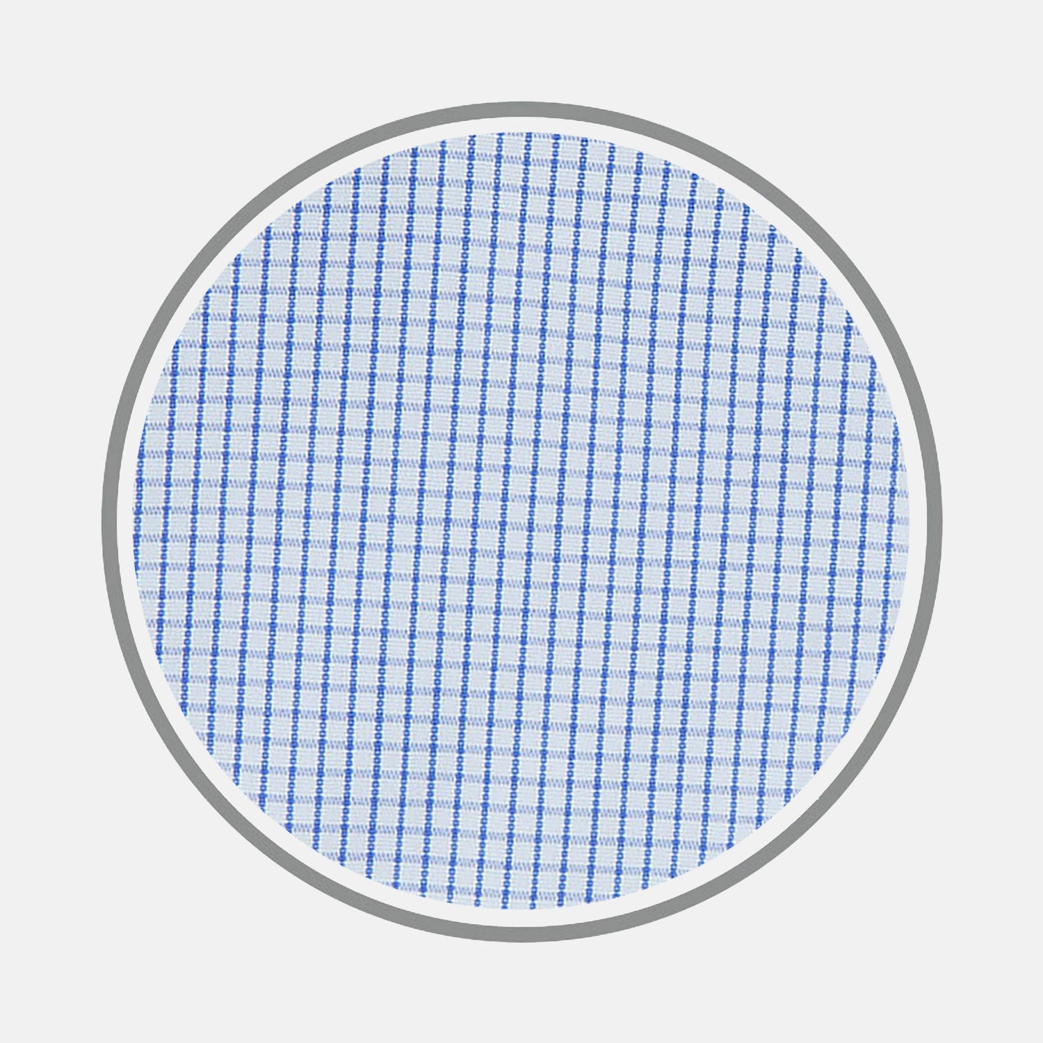 View 1 of product Blue Grid Check Cotton Fabric