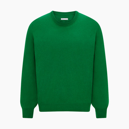 Grass Green Cashmere Round Neck Jumper Image 5