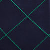 View 3 of product Green and Navy Window Pane Silk Tie