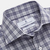 View 3 of product Grey Multi Check Cotton Tailored Fit Shelton Shirt