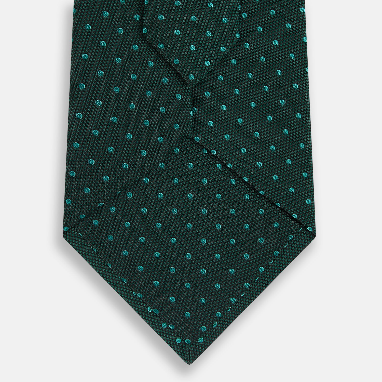 View 3 of product Dark Green Micro Dot Silk Tie