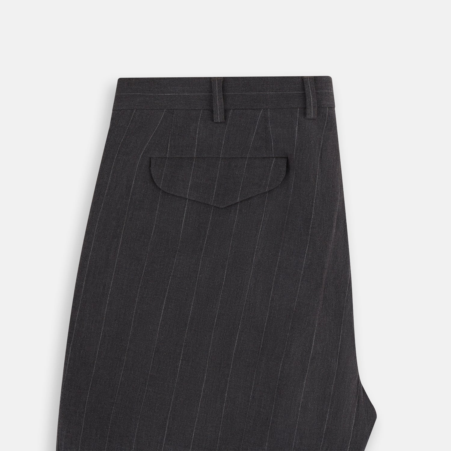 View 6 of product Dark Chocolate Striped Edmund trousers