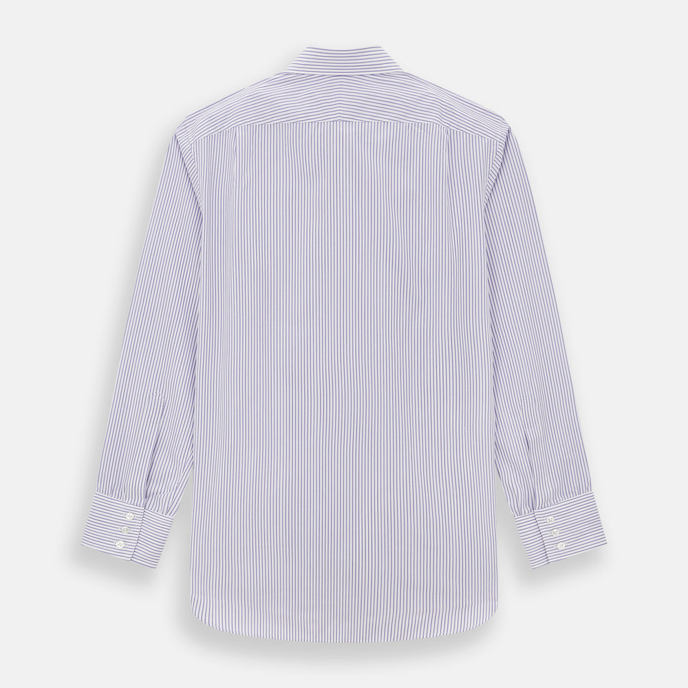 Purple Shadow Stripe Mayfair Shirt