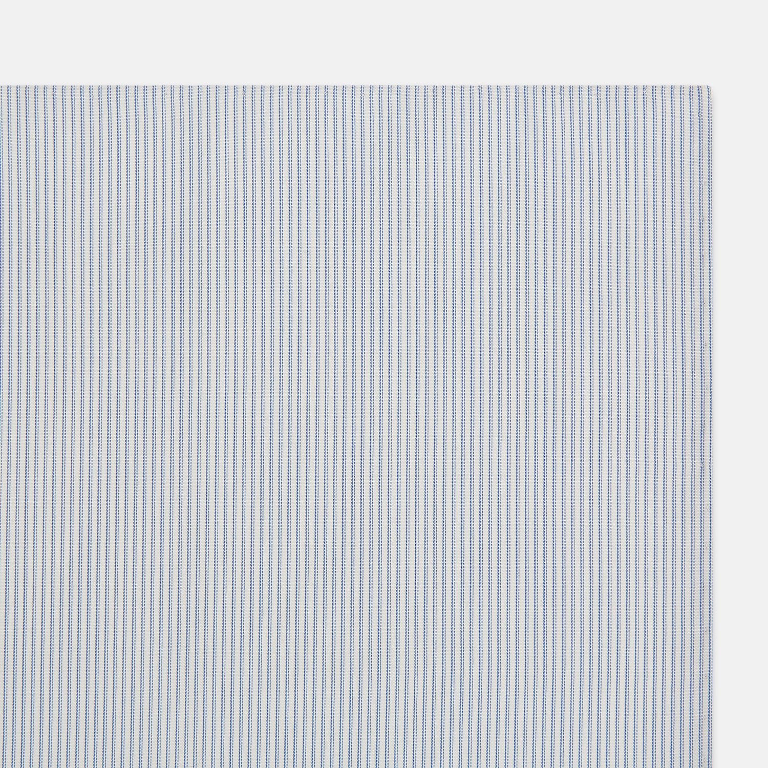 View 2 of product Sky Blue Hairline Stripe Hand-Rolled Handkerchief