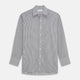 Grey Gingham Check Cotton Melange Regular Fit Mayfair Shirt