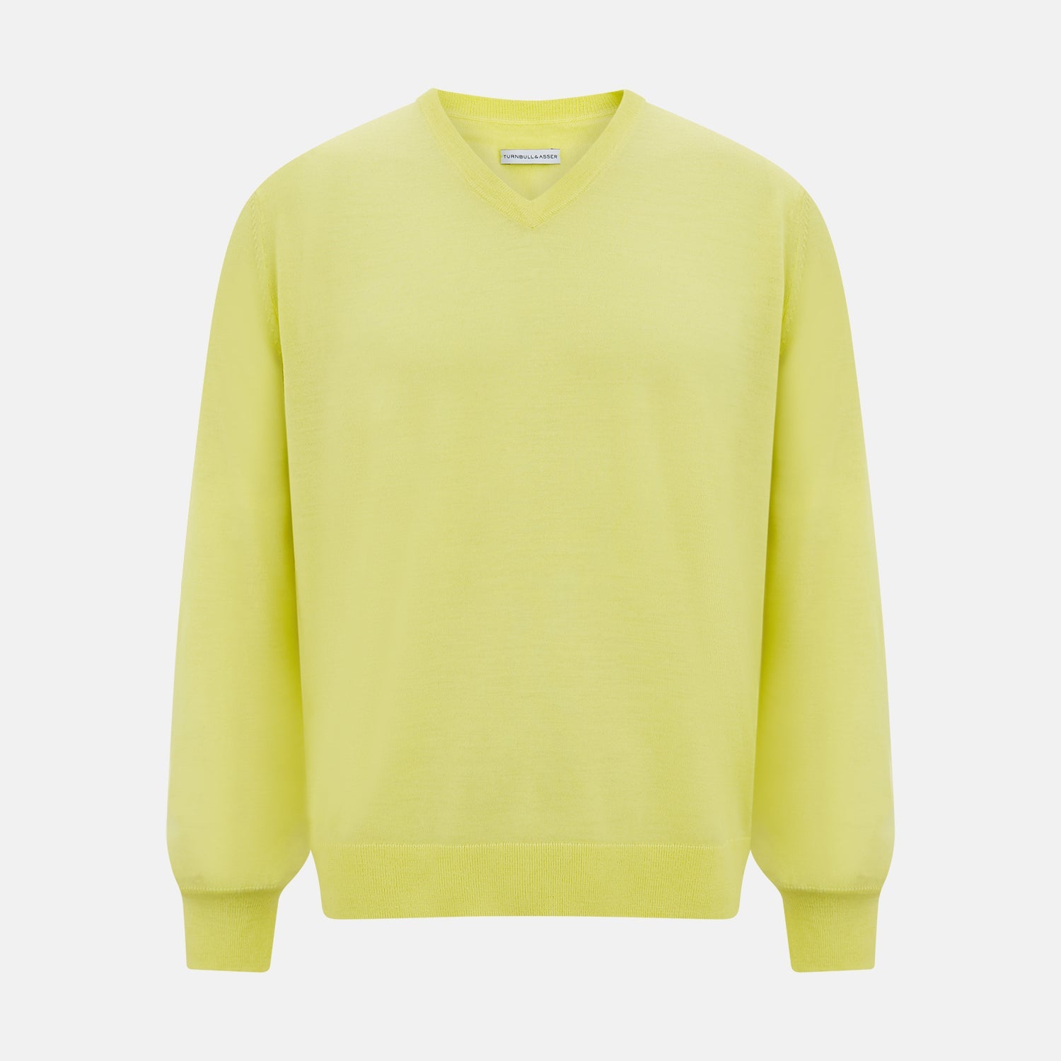 View 1 of product Bright Yellow Cashmere V-neck Jumper