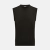 View 1 of product Dark Brown Cashmere Round Neck Vest