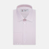 Pink Hairline Stripe Shirt with T&A Collar and 3-Button Cuffs