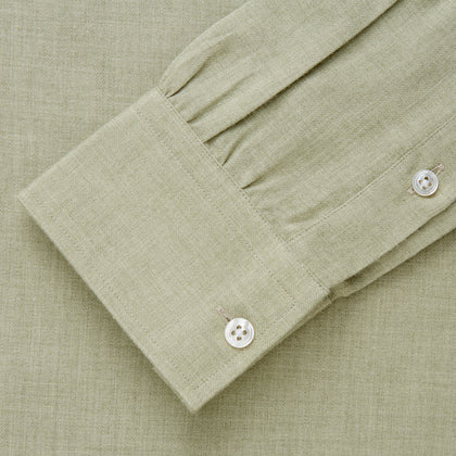 Soft Green Cashmerello Weekend Fit Finch Shirt Image 3