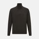 Brown Half-Zip Cashmere Jumper