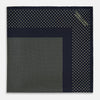View 3 of product Navy and Gold Silk Pocket Square