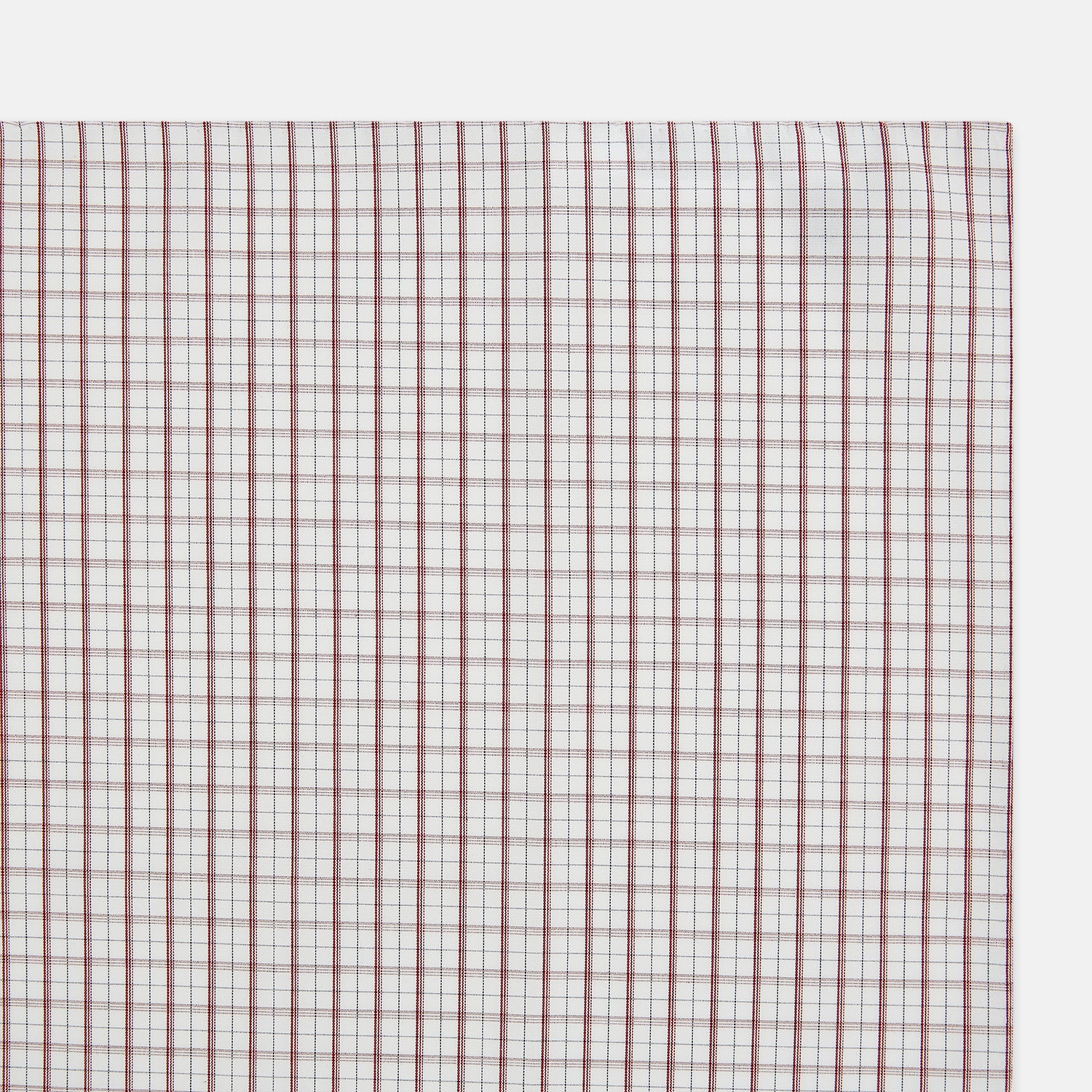 View 2 of product Red Tattersall Check Hand-Rolled Handkerchief