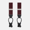 View 1 of product Burgundy Small Spot Adjustable Silk Braces