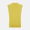View 3 of product Canary Yellow Cashmere V-Neck Vest