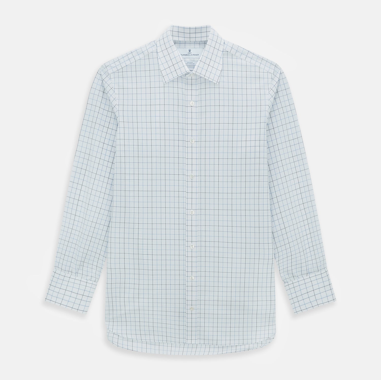 View 1 of product Blue Grid Check Mayfair Shirt