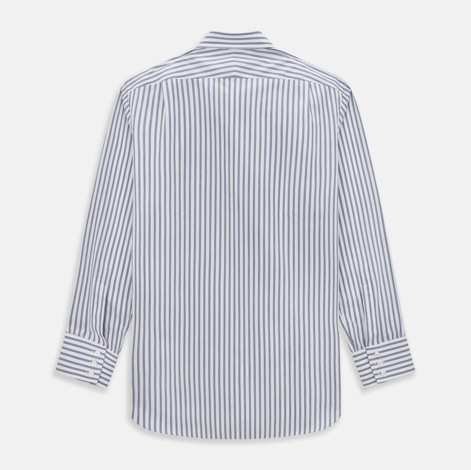 View 3 of product Blue Multi Wide Track Stripe Mayfair Shirt