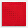 View 3 of product Red and Burgundy Spot Silk Pocket Square