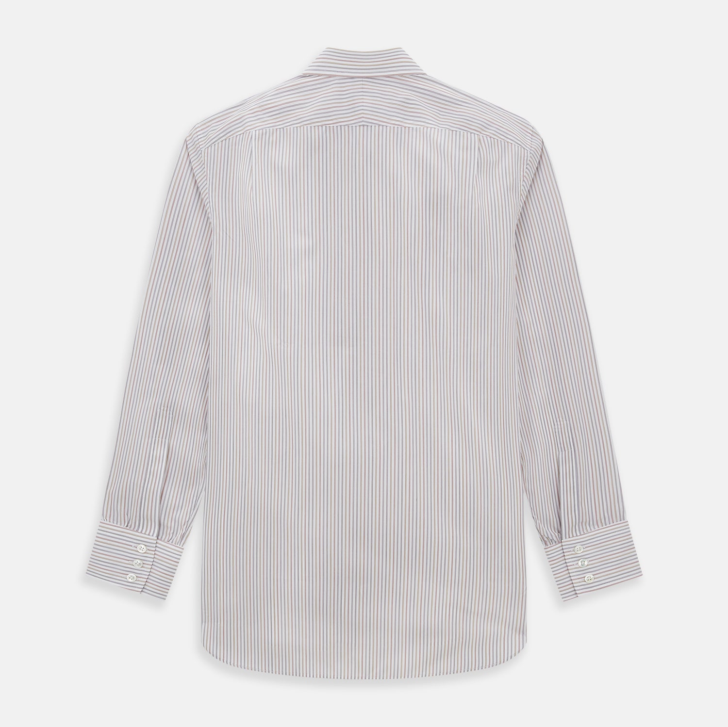 View 3 of product Red with Multicoloured Music Stripe Mayfair Shirt