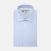 View 1 of product Two-Fold 120 Light Blue Shirt with Regent Collar and Double Cuffs