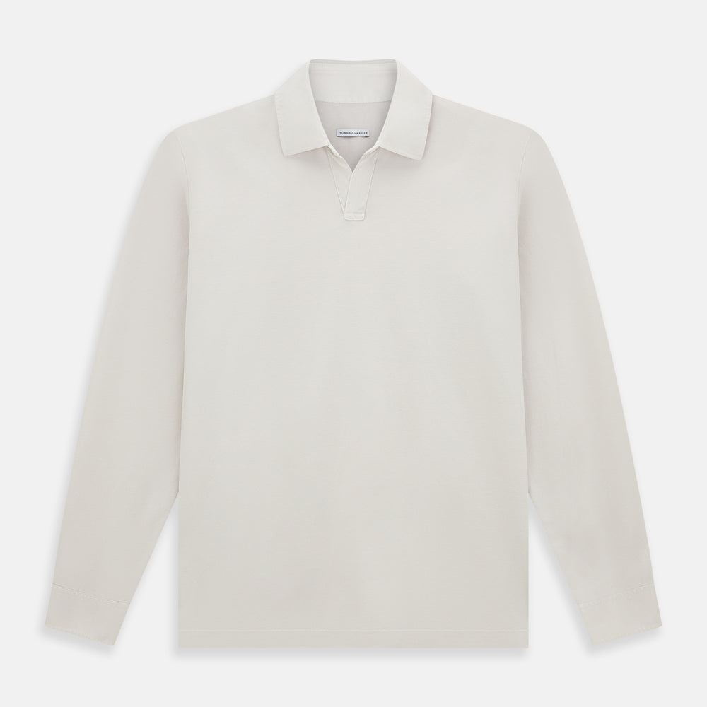 Pale Pink Rugby Polo Shirt