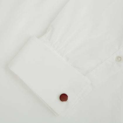 Red Circle Cufflinks Image 2