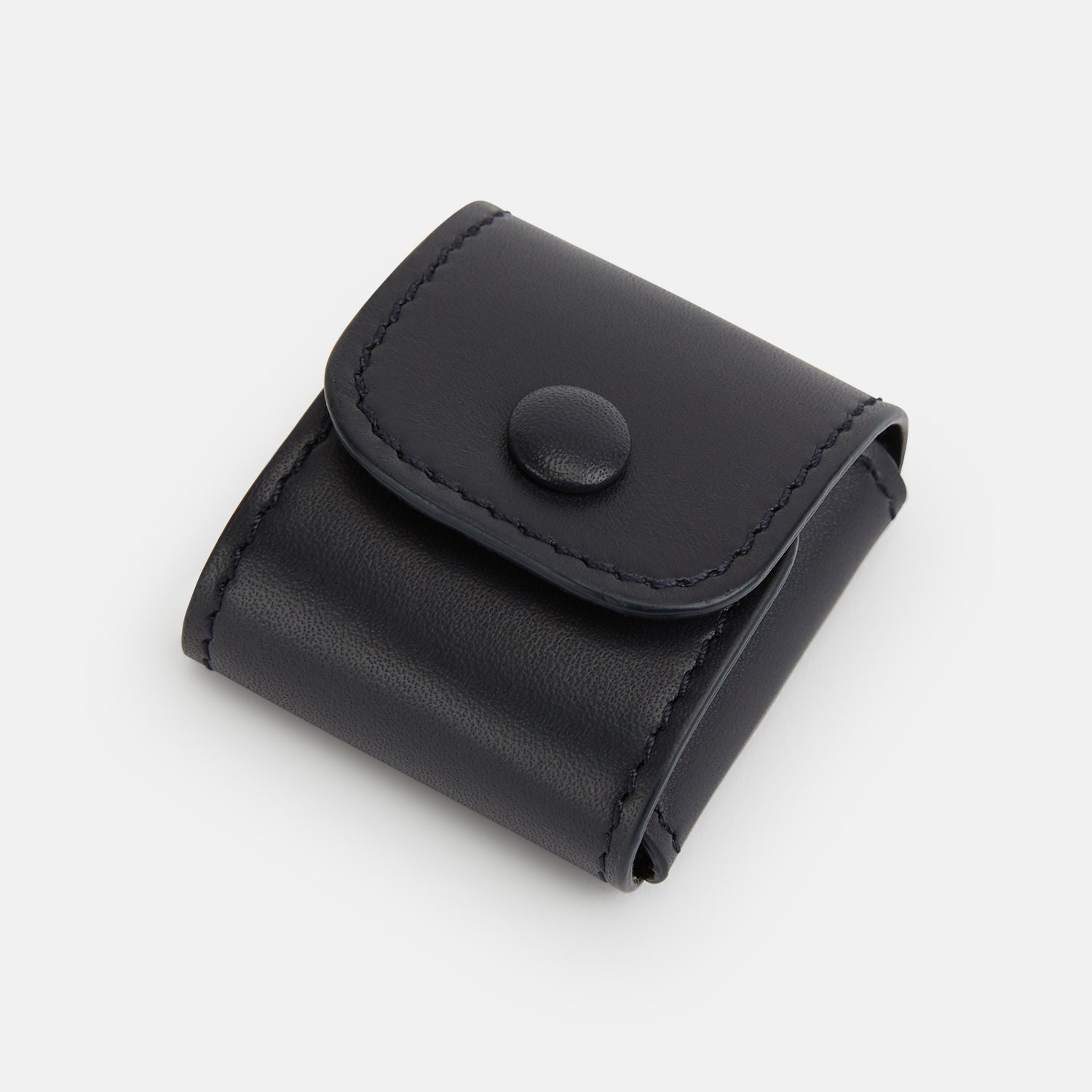 View 3 of product Navy Leather Cufflinks
