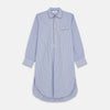 View 1 of product Blue and Navy Halo Stripe Cotton Sussex Nightshirt