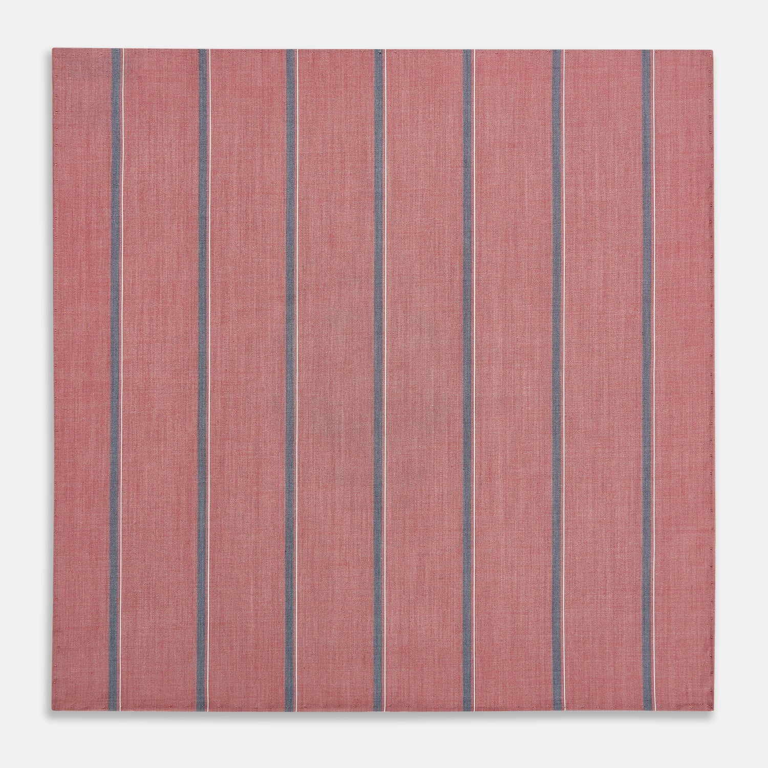 Image 1 of product Red Track Stripe Hand-Rolled Handkerchief