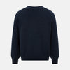 View 3 of product Navy Melange Cashmere Cardigan