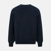 Navy Melange Cashmere Cardigan