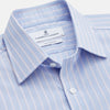 View 2 of product Blue Multi Stripe Cotton Regular Fit Whitby Shirt