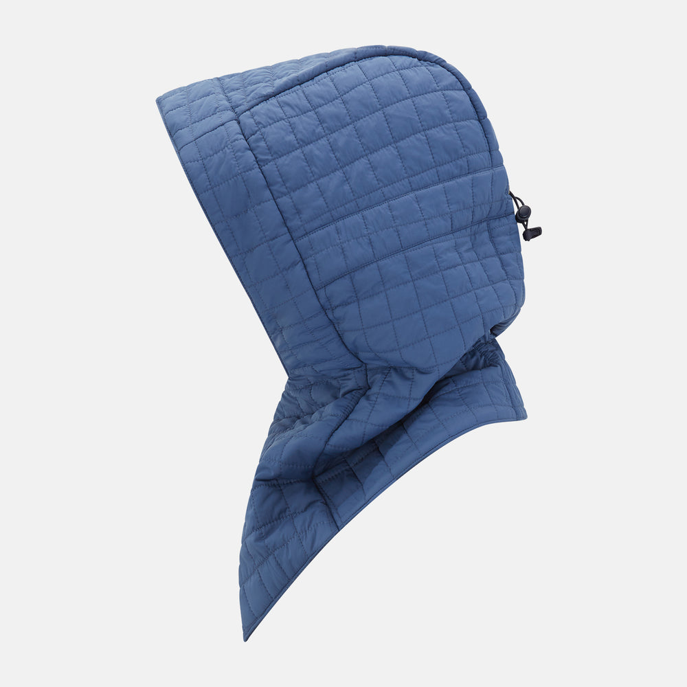 Azzurro Quilted Hood with Neck Warmer