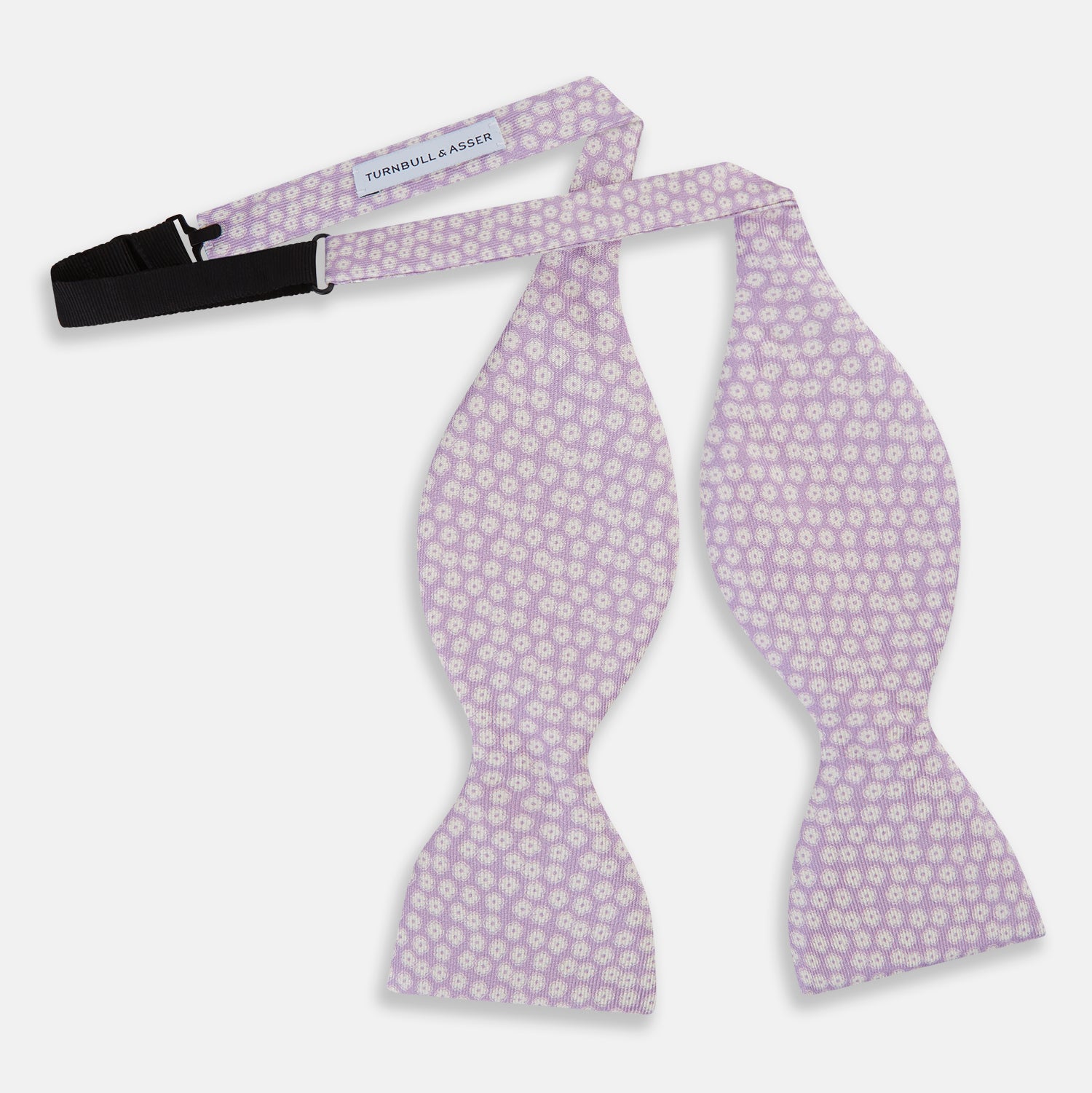 View 2 of product Lilac Flower Patterned Silk Bow Tie