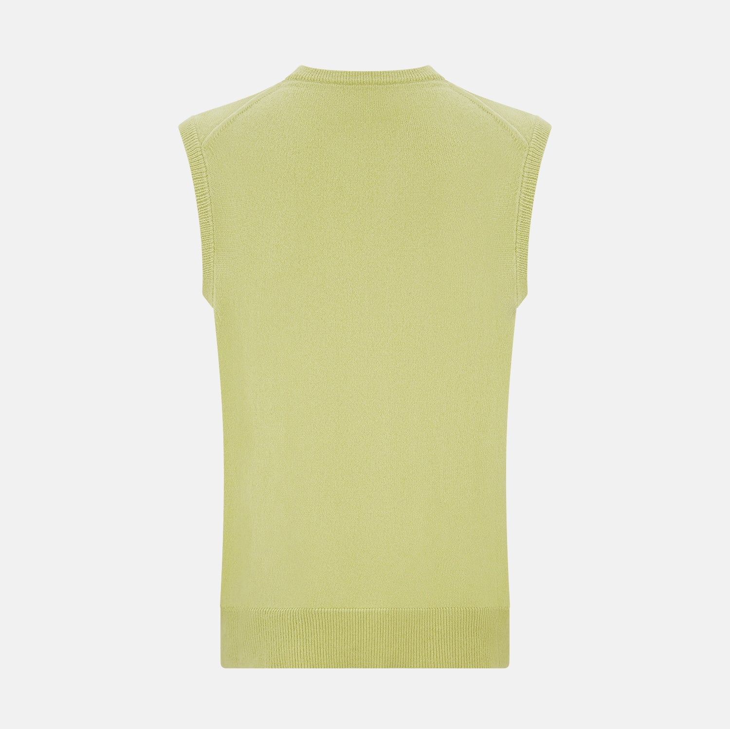 View 3 of product Melon Green V-neck Cashmere Vest