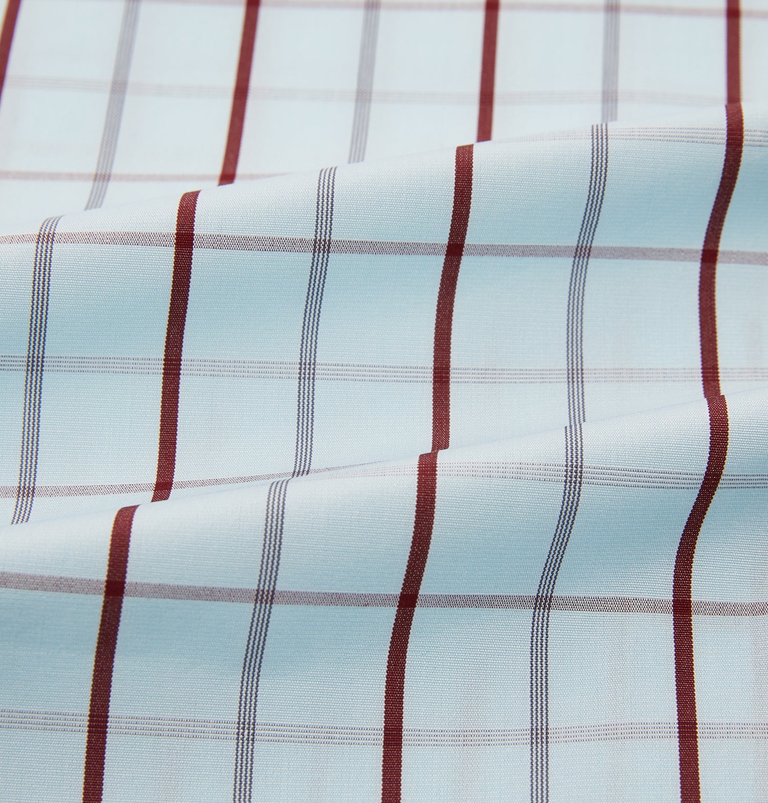 View 6 of product Burgundy Combination Check Mayfair Shirt
