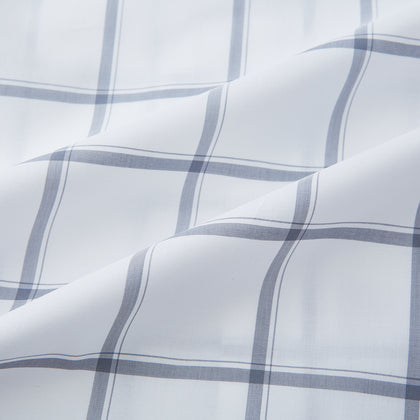 Grey Grid Check Mayfair Shirt Image 5