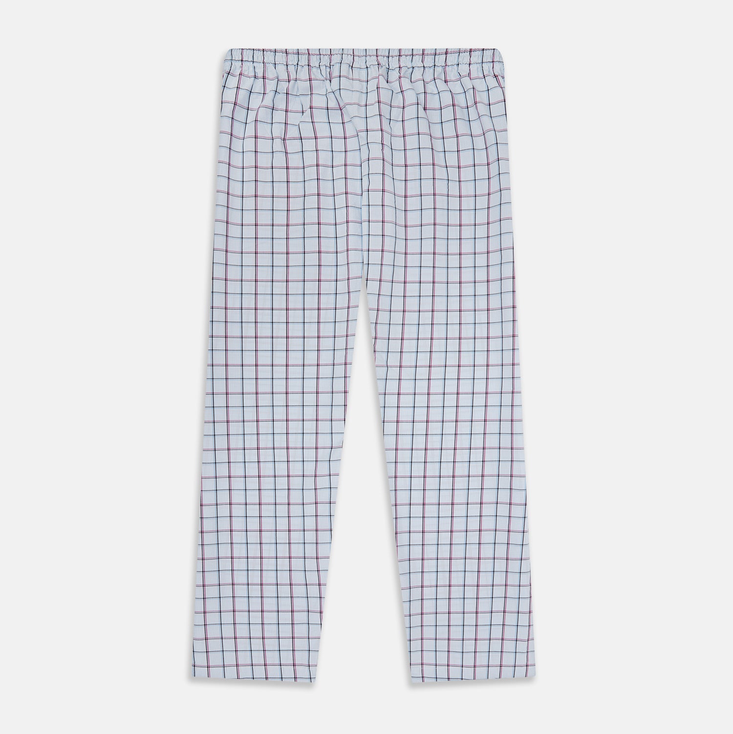 View 1 of product Blue and Pink Tattersall Check Pyjama Trousers