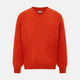 Red Orange Cashmere V-neck Jumper