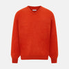 Red Orange Cashmere V-neck Jumper