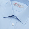 View 5 of product Grey Cashmere Blend Shirt with T&A Collar and 3-Button Cuffs