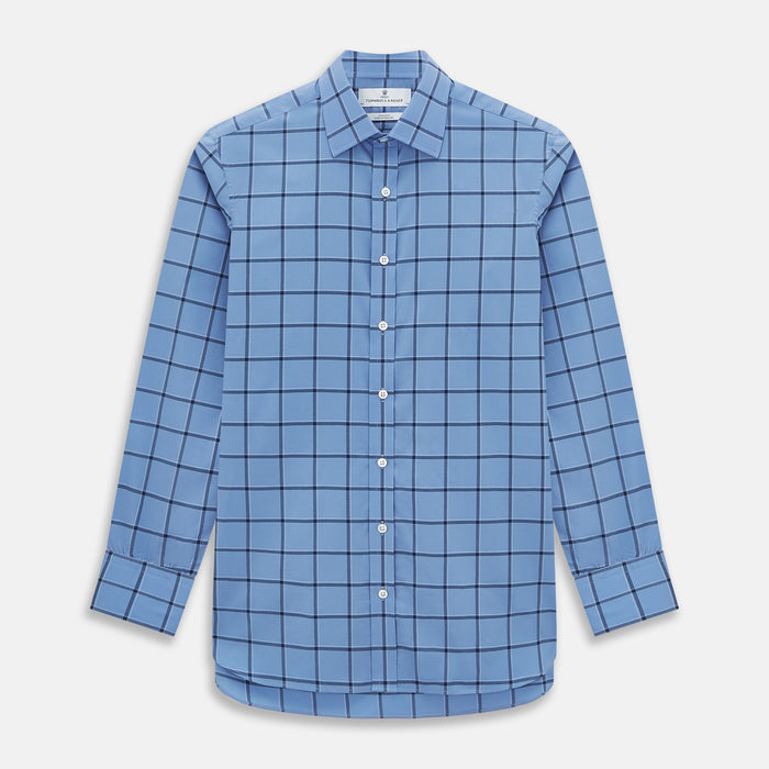 Colony Blue Grid Check Mayfair Shirt