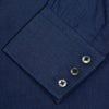 View 5 of product Dark Blue Denim-Cashmere Shirt with Regent Collar and 3-Button Cuffs