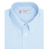 View 6 of product Light Blue Royal Oxford Cotton Shirt with Button-Down Collar and 3-Button Cuffs