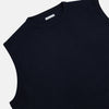 Navy Cashmere Round Neck Vest