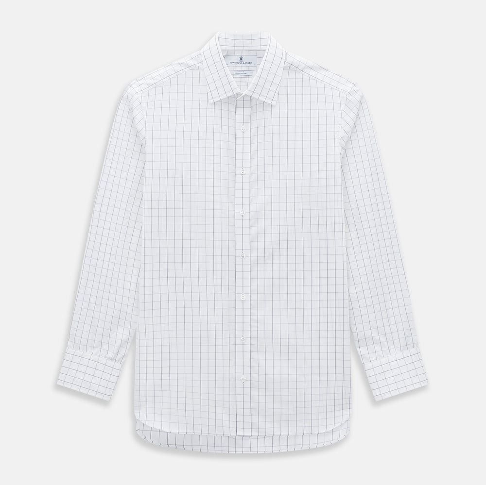 Navy Blue  Hairline Multi Stripe Mayfair Shirt