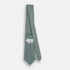 View 4 of product Light Blue and Chartreuse Lemon Weave Patterned Silk Tie