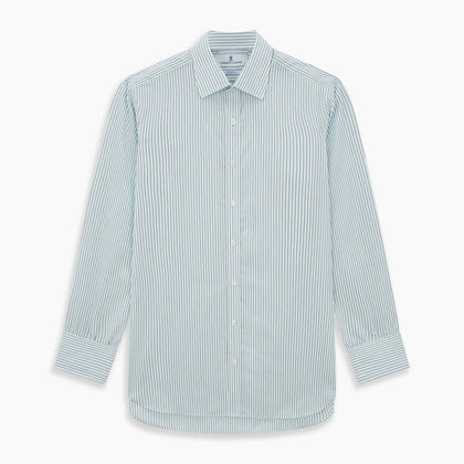 Green and Burgundy Pinstripe Mayfair Shirt Image 6