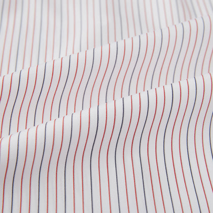 Red and Blue Ticking Stripe Westminster Shirt Image 7