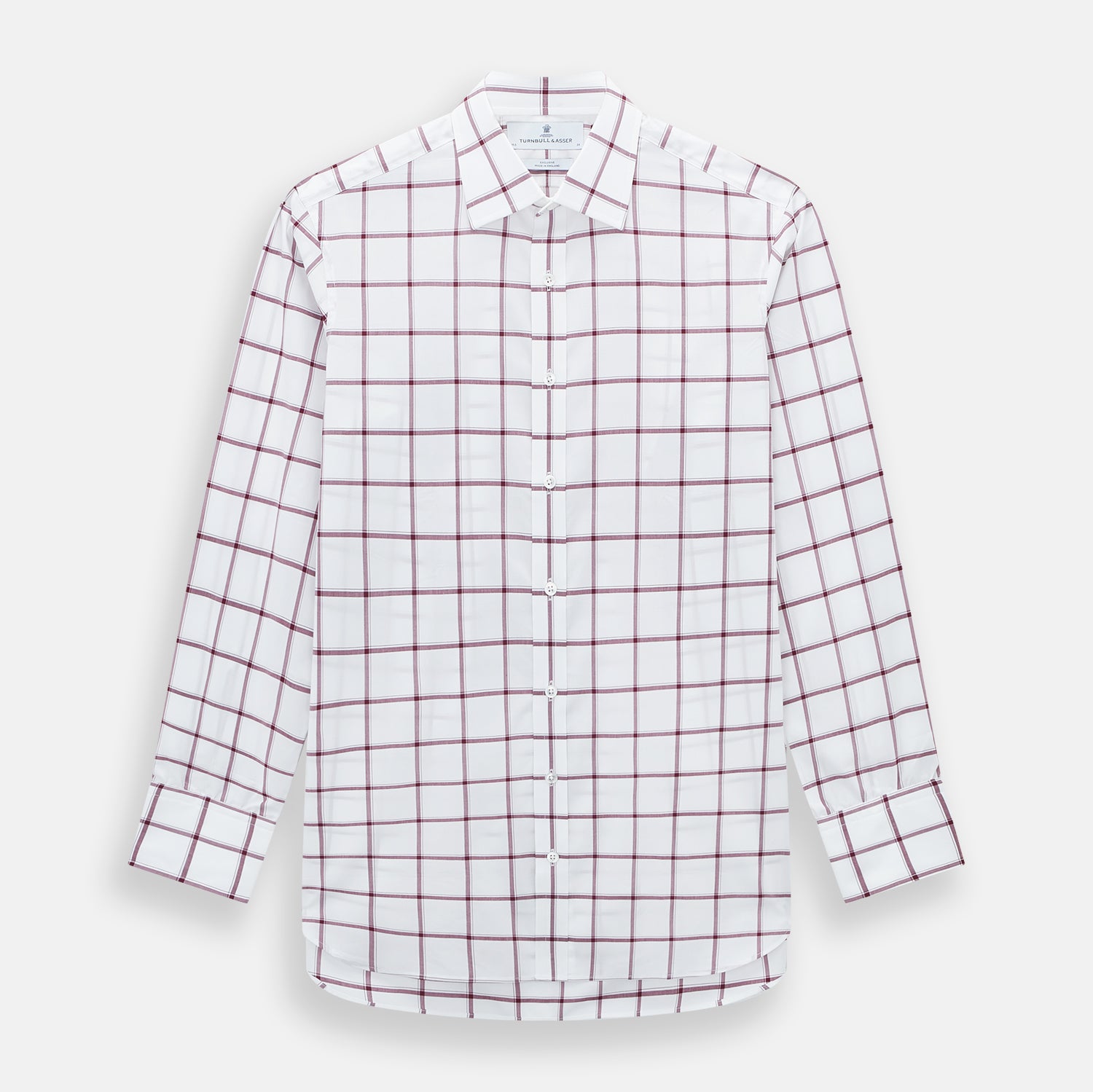 Image 1 of product Burgundy Grid Check Mayfair Shirt