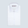 White Sea Island Quality Cotton Twill Shirt with T&A Collar and 3-Button Cuffs